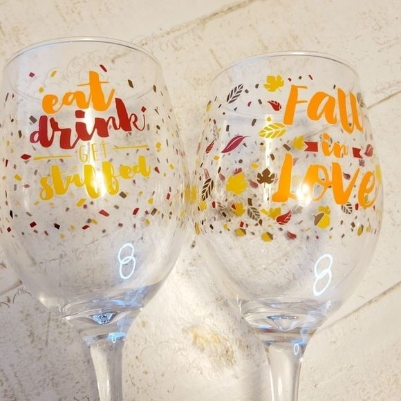 Wine glasses Fall Gift Set - Picture 9 of 12